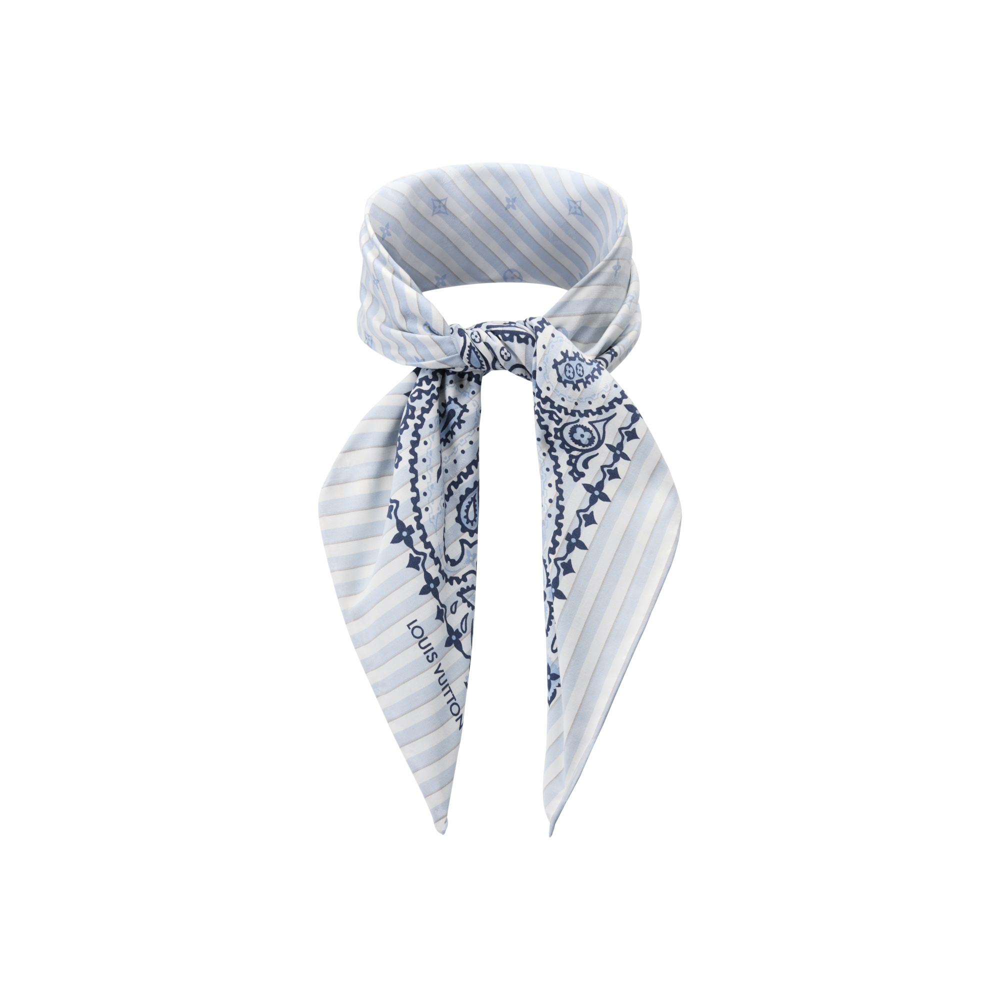 Stripes Paisley Bandana S00 - Men - Accessories | LOUIS VUITTON ®